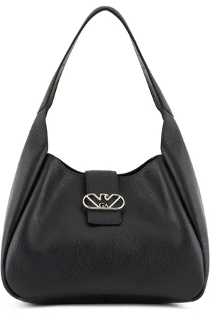 Emporio Armani Eagle-buckle leather shoulder bag