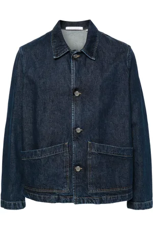 Sunflower Spread-collar denim jacdket
