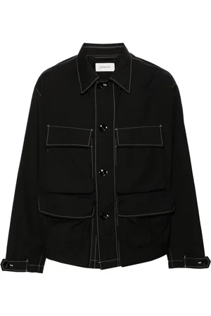 LEMAIRE Contrast-stitching cargo shirt jacket