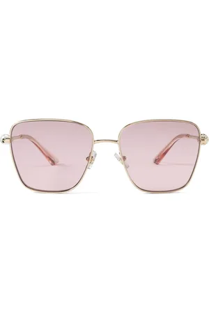 Jimmy Choo Crystal-embellished square-frame sunglasses