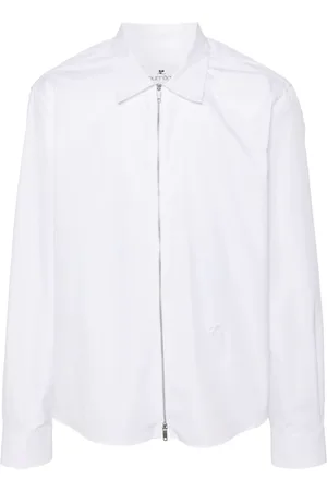 Courrèges Zip-up cotton shirt