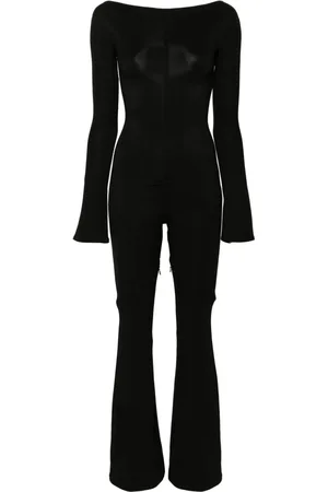 Courrèges Ellipse zip-up crepe jumpsuit
