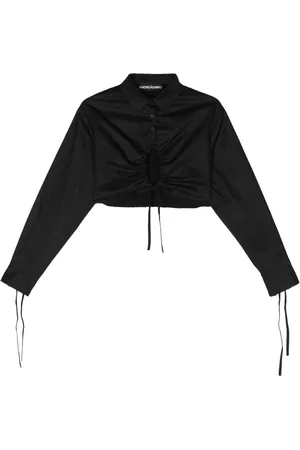 ANDREADAMO Panelled cropped shirt