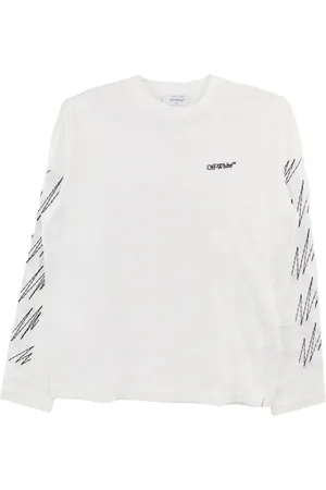 OFF-WHITE Sketch-stripe cotton T-shirt