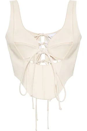 ALEKSANDRE AKHALKATSISHVILI Cut-out corset blouse