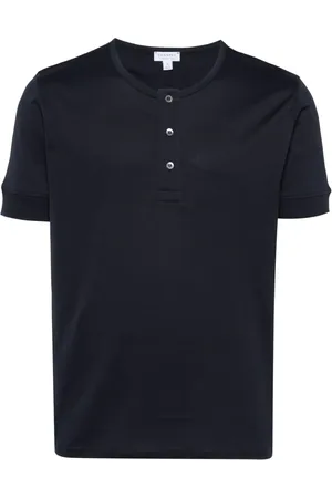 Sunspel Henley cotton T-shirt