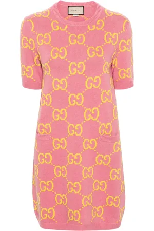 Gucci GG-pattern wool dress