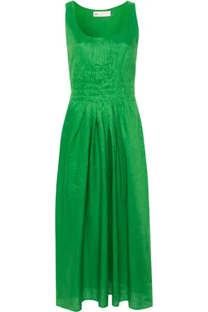 Tory Burch Pleated linen dress