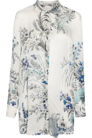 CARINE GILSON Floral-print silk pyjama top