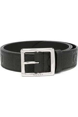 Gucci GG-debossed leather belt