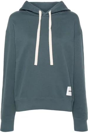 Jil Sander Appliqué-logo cotton hoodie