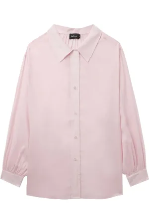 tout a coup Ruched-detail button-up shirt