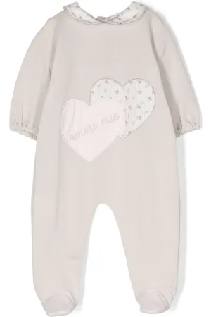 LA STUPENDERIA Heart-patch cotton pajamas