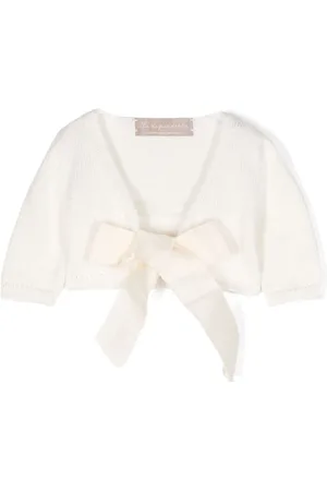 LA STUPENDERIA Self-tie cotton cardigan