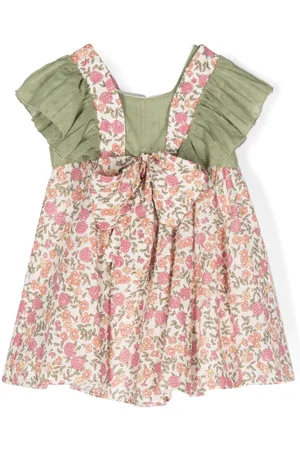 LA STUPENDERIA Bow-detail floral-print dress