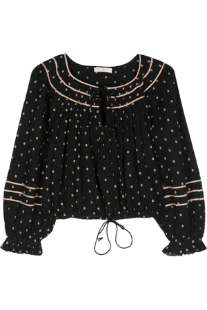 ULLA JOHNSON Francoise patterned-jacquard blouse