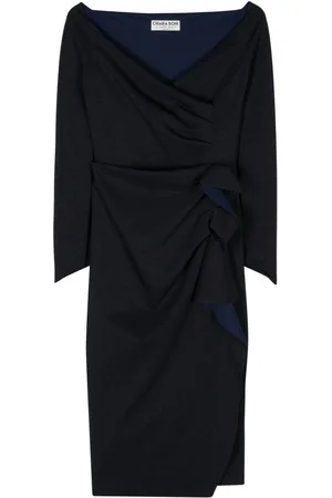 CHIARA BONI Silveria gathered lurex dress