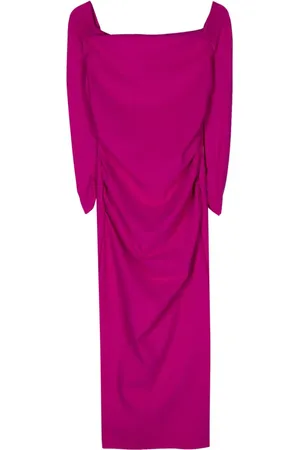 CHIARA BONI Off-shoulders pencil midi dress