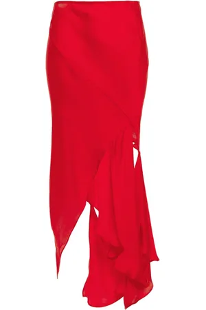 Acne Studios Cut-out silk maxi skirt