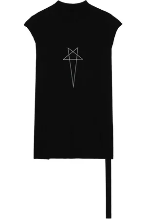 Rick Owens Graphic-print cotton tank top