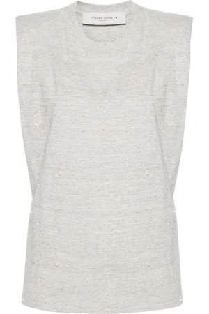 Golden Goose Isabel shoulder-pads T-shirt