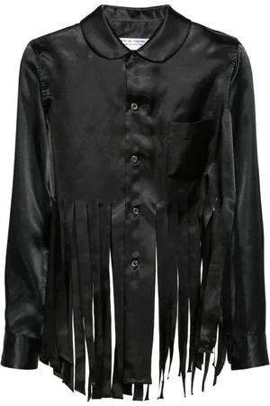 Comme des Garçons Fringe-detail satin shirt