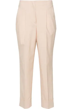 PESERICO SIGN Chain-detail tapered-leg trousers