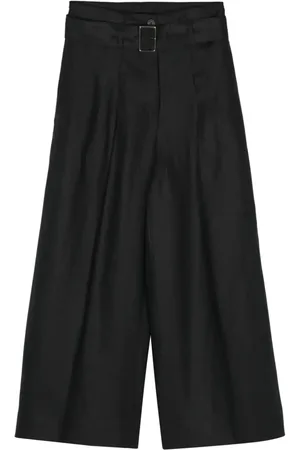 PESERICO SIGN Cropped linen palazzo pants