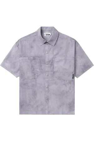 Izzue Tie-dye logo-print shirt