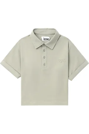 Izzue Logo-embroidered polo top