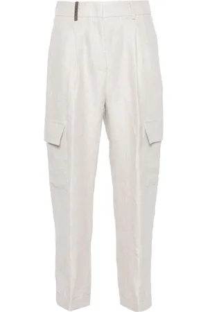 PESERICO SIGN High-waist cropped trousers