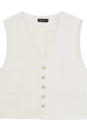 tout a coup Button-up textured waistcoat