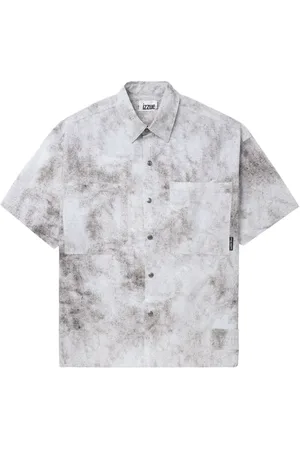 Izzue Tie-dye logo-print shirt