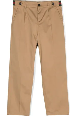 Gucci Web Stripe cotton trousers