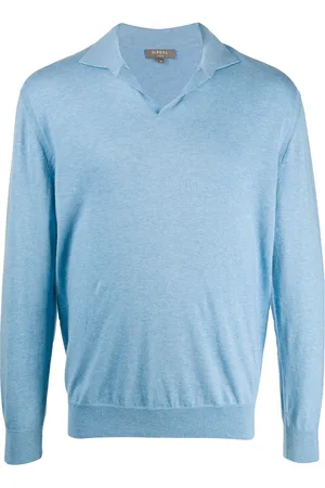 N.PEAL Fine knit polo top