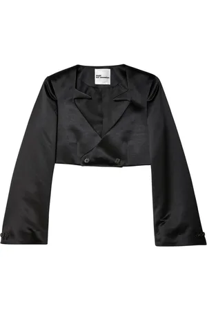 NOIR KEI NINOMIYA Double-breasted cropped blazer