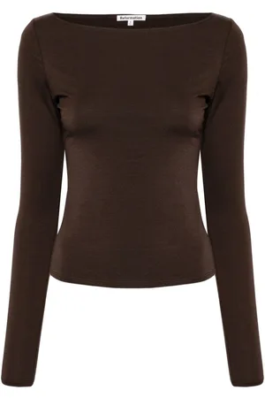 Reformation Wiley boat-neck top