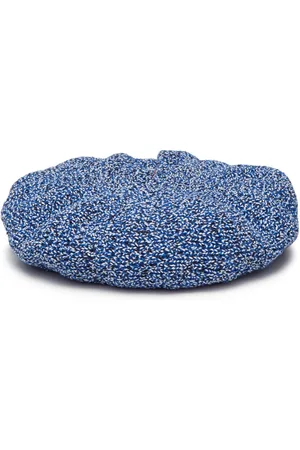 ECKHAUS LATTA Cable knit cotton-linen blend beret
