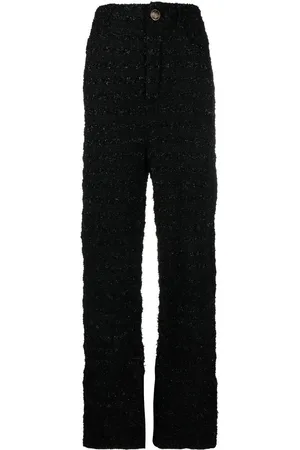 Balenciaga Tweed straight-leg cut trousers