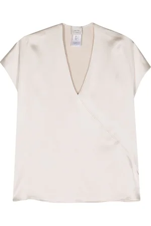ALYSI Seam-detail satin blouse