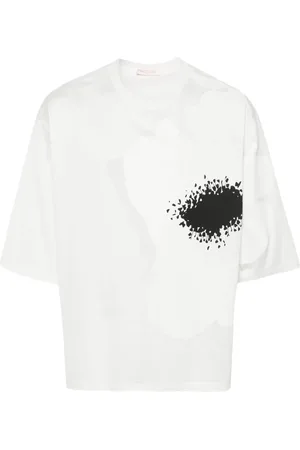 VALENTINO GARAVANI Floral-stamp cotton T-shirt