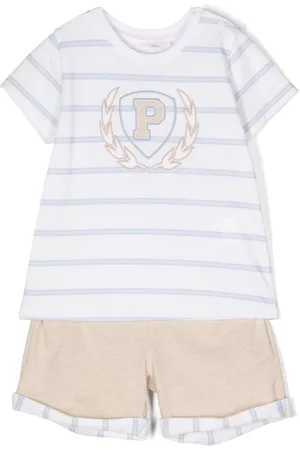 PATACHOU Piqué-weave shorts set