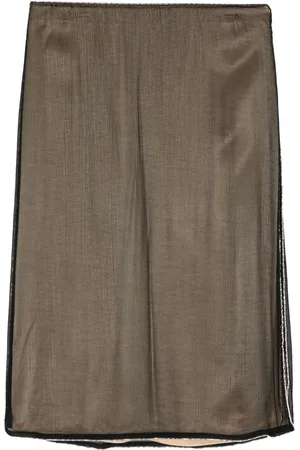 Vince Semi-sheer beaded skirt