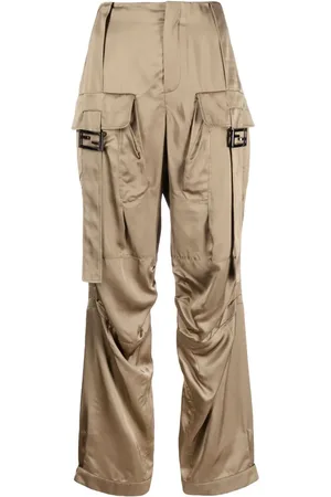 Fendi Satin cargo trousers