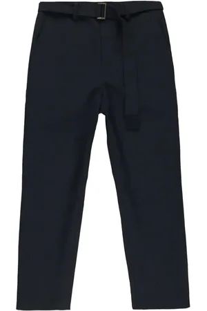 SACAI Belted straight-leg trousers