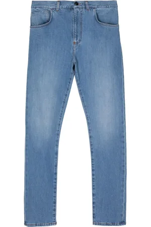 ISAIA Mid-rise straight-leg jeans