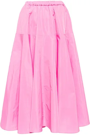 Patou Pleat-detailing midi skirt