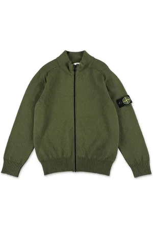 Stone Island Compass-motif fine knit cardigan