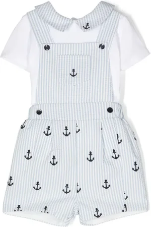 PATACHOU Striped dungarees set