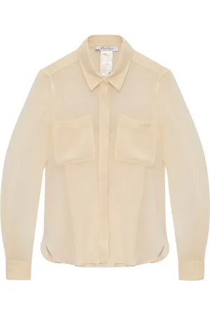 Max Mara Logo-embroidered silk shirt